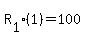 R%5B1%5D%2A%281%29=100