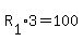 R%5B1%5D%2A3=100