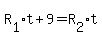 R%5B1%5D%2At%2B9=R%5B2%5D%2At
