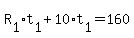 R%5B1%5D%2At%5B1%5D%2B10%2At%5B1%5D=160