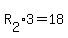 R%5B2%5D%2A3=18