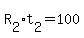 R%5B2%5D%2At%5B2%5D=100