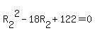 R%5B2%5D%5E2-18R%5B2%5D%2B122=0