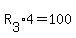 R%5B3%5D%2A4=100