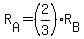 R%5BA%5D=%282%2F3%29R%5BB%5D