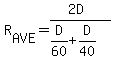 R%5BAVE%5D=%282D%29%2F%28D%2F60%2BD%2F40%29