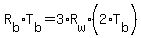 R%5Bb%5D%2AT%5Bb%5D=3%2AR%5Bw%5D%2A%282%2AT%5Bb%5D%29