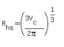 R%5Bhs%5D=%28%283V%5Bc%5D%29%2F%282pi%29%29%5E%281%2F3%29