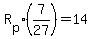 R%5Bp%5D%287%2F27%29=14