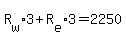 R%5Bw%5D%2A3%2BR%5Be%5D%2A3=2250
