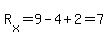 R%5Bx%5D=9-4%2B2=7