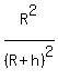R%5E2%2F%28R%2Bh%29%5E2