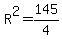 R%5E2=145%2F4