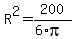 R%5E2=200%2F%286%2Api%29
