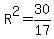 R%5E2=30%2F17