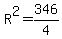 R%5E2=346%2F4