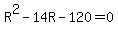 R%5E2+-14R+-+120+=+0