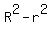 R%5E2-r%5E2