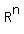 R%5En+