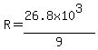 R+=+%2826.8x10%5E3%29%2F9