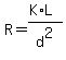 R+=+%28K%2AL%29%2Fd%5E2