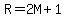 R+=+2M+%2B+1