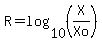 R+=+log%2810%2C%28X%2FXo%29%29