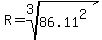 R+=+root%283%2C86.11%5E2%29