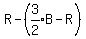 R-%28expr%283%2F2%29B-R%29