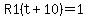 R1%28t%2B10%29=1