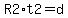 R2%2At2=d