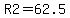 R2=62.5