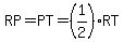 RP=PT=%281%2F2%29RT