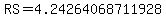 RS=4.24264068711928
