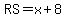 RS+=+x%2B8+
