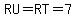 RU=RT=7