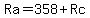 Ra=358%2BRc