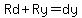 Rd+%2B+Ry+=+dy