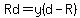 Rd+=+y%28d-R%29