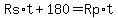 Rs%2At%2B180=Rp%2At