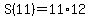 S%2811%29=11%2A12