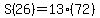 S%2826%29=13%2872%29