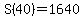 S%2840%29=1640