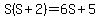 S%28S%2B2%29=6S%2B5