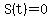 S%28t%29=0
