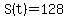S%28t%29+=+128