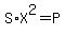 S%2AX%5E2=P