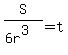 S%2F%286r%5E3%29=t