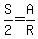 S%2F2=A%2FR