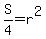 S%2F4=r%5E2